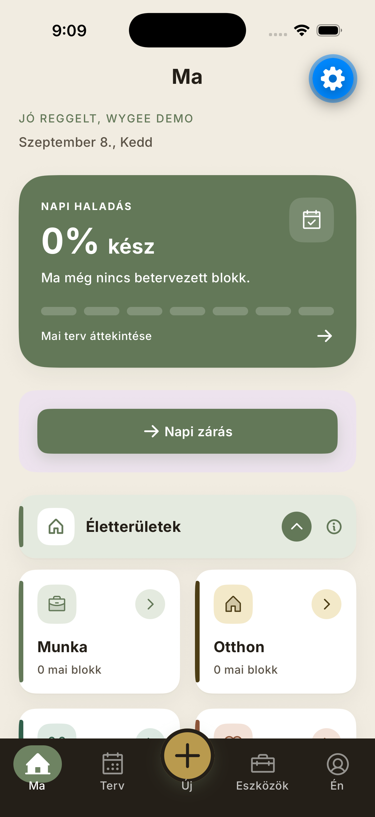 Wygee — A nap áttekintése